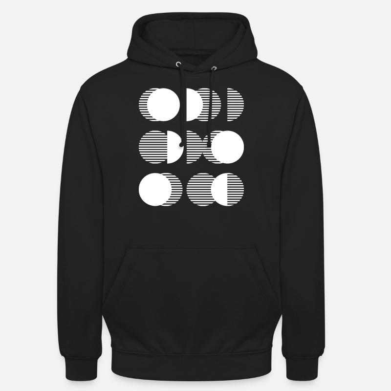 Conception de cercles - Sweat-shirt à capuche unisexe - noir