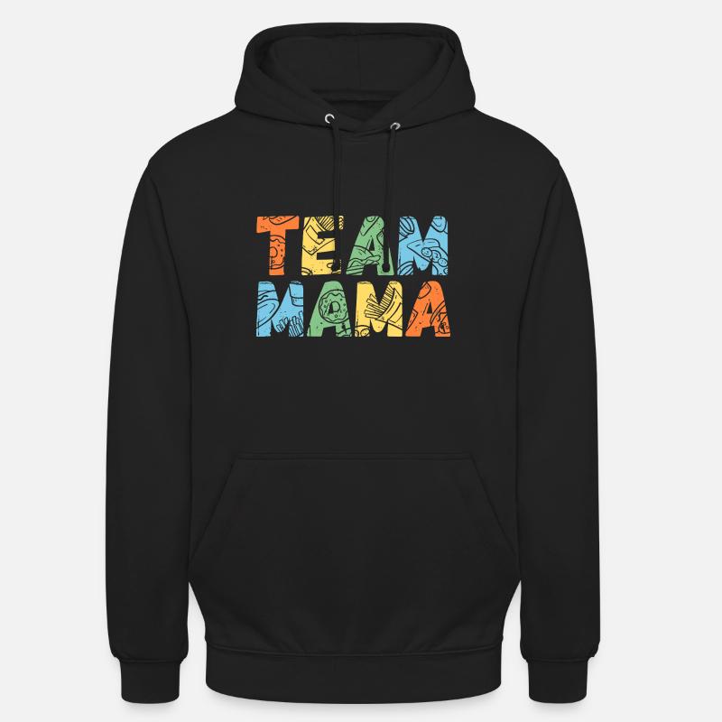 Mère Équipe Maman - Sweat-shirt à capuche unisexe - noir