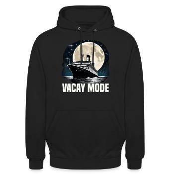 Vacay Mode Cruise Ship Vacation Group Matching - Unisex Hoodie - Schwarz - Vorne - Alina (178cm) & Michal (187cm)