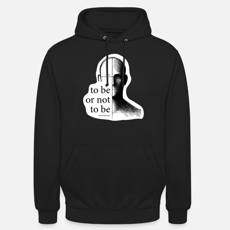 essere o non essere - Felpa con cappuccio unisex - nero