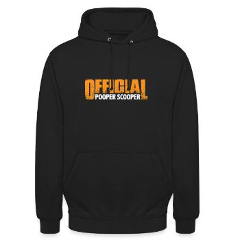 Official Pooper Scooper 41 - Unisex Hoodie - Schwarz - Vorne - Alina (178cm) & Michal (187cm)