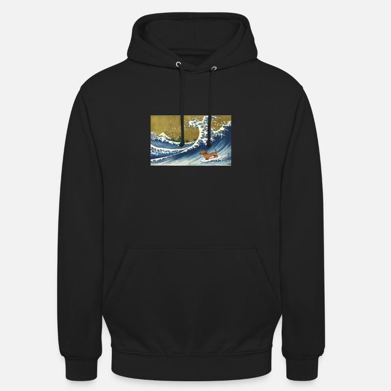 Teckel - Sweat-shirt à capuche unisexe - noir