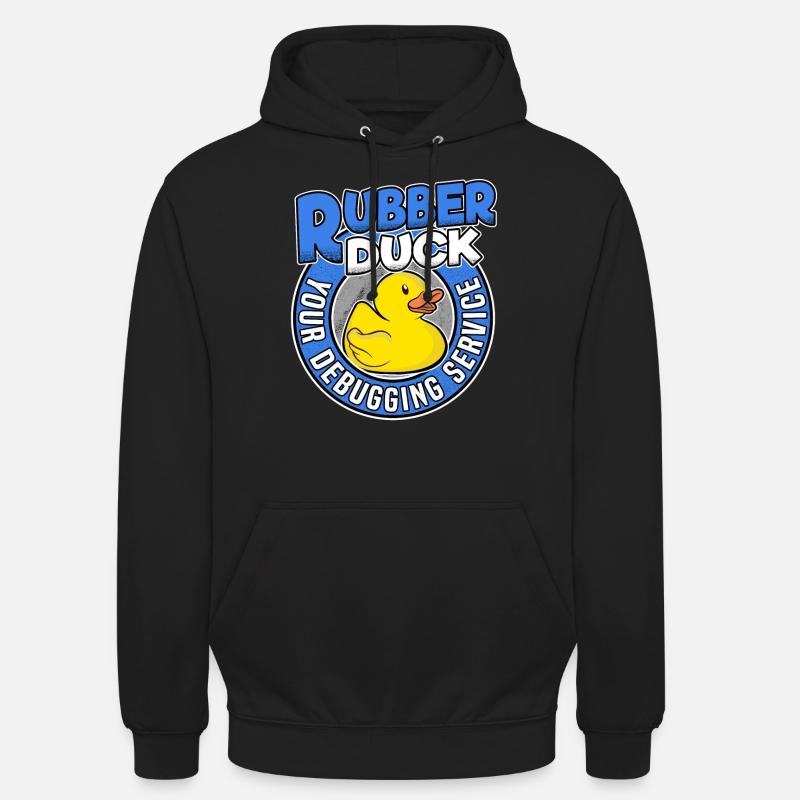 Programmeurs Canard Programmation Debugging Drôle - Sweat-shirt à capuche unisexe - noir