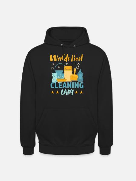 Best Cleaning Lady Housekeeping Gift - Unisex Hoodie - black