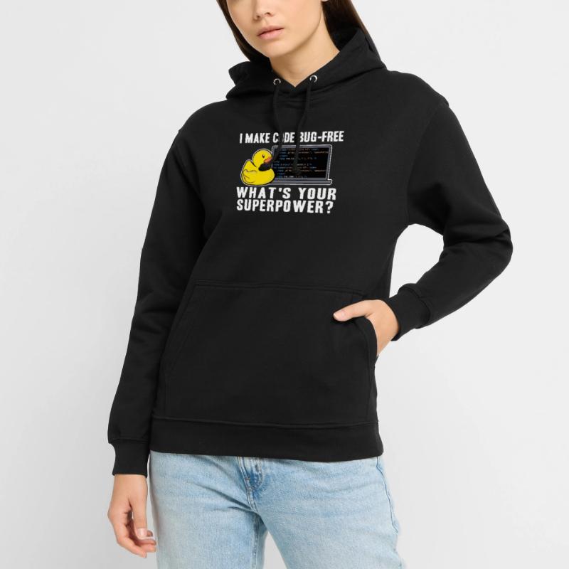 Programmierer Ente Programmieren Debugging Lustig Unisex Hoodie