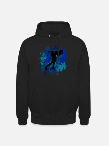 Speed skater design - Unisex Hoodie - black