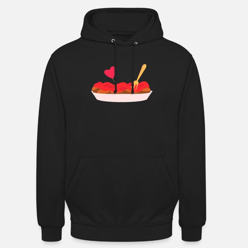 Saucisses de curry - Sweat-shirt à capuche unisexe - noir