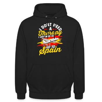 Spain Tshirt Andalusia Spain Matador Gift - Unisex Hoodie - black - Front - Alina (178cm) & Michal (187cm)