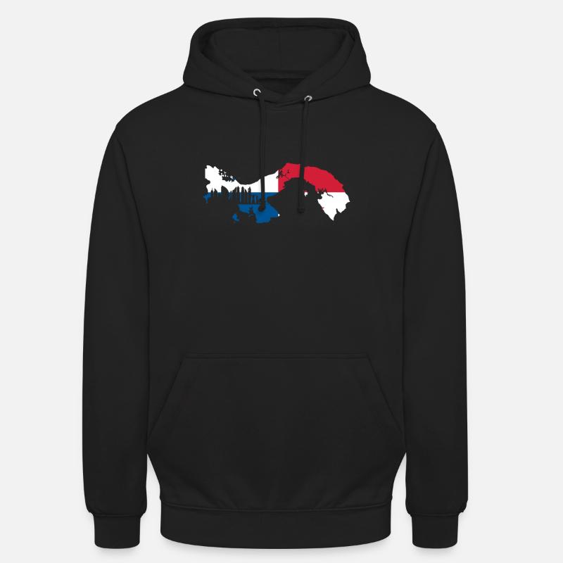 Drapeau du Panama - Sweat-shirt à capuche unisexe - noir