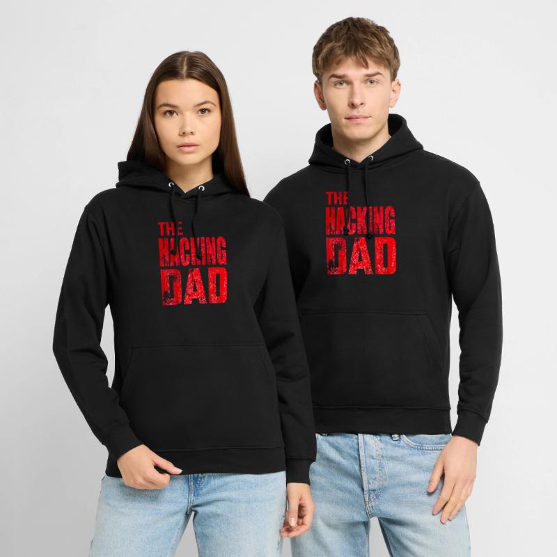 The Hacking Dad Hacker Father Papa Code Computer Unisex Hoodie