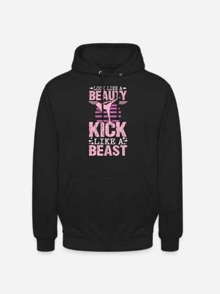 Karaté beauty - Sweat-shirt à capuche unisexe - noir