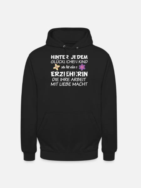 Erzieherin - Unisex Hoodie - Schwarz