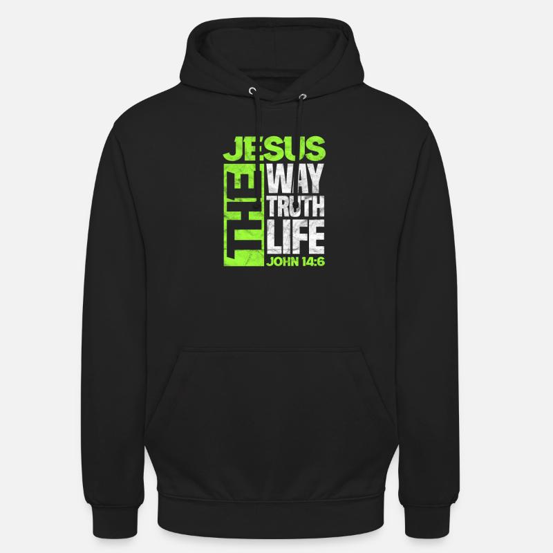 Jesus - Hættetrøje unisex - sort