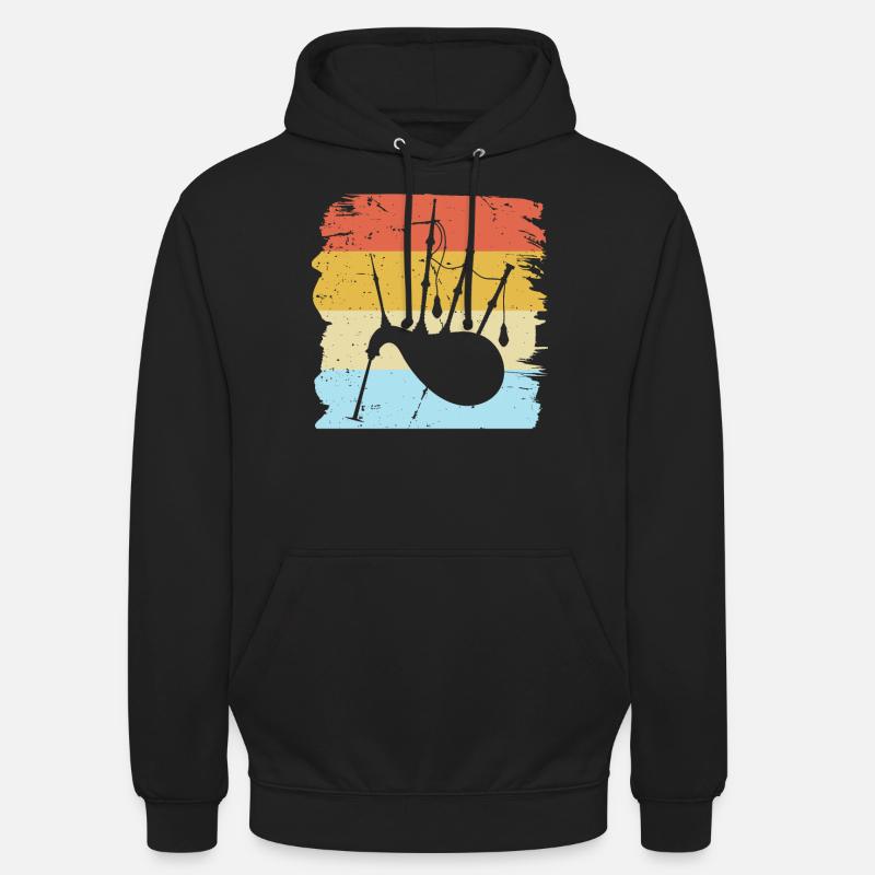 Cornemuse - Sweat-shirt à capuche unisexe - noir