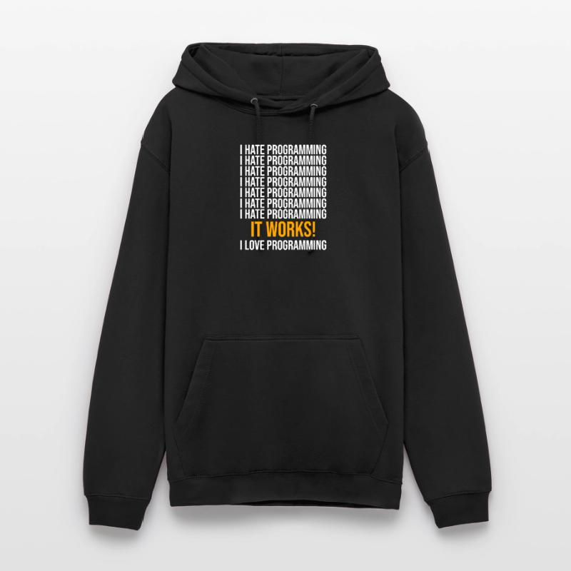Je déteste la programmation - Programmeur disant Sweat-shirt à capuche unisexe