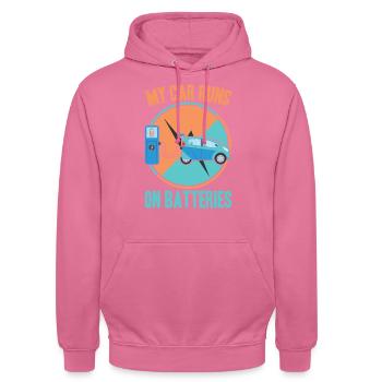 Sustainability - Unisex Hoodie - pink - Front - Alina (178cm) & Michal (187cm)