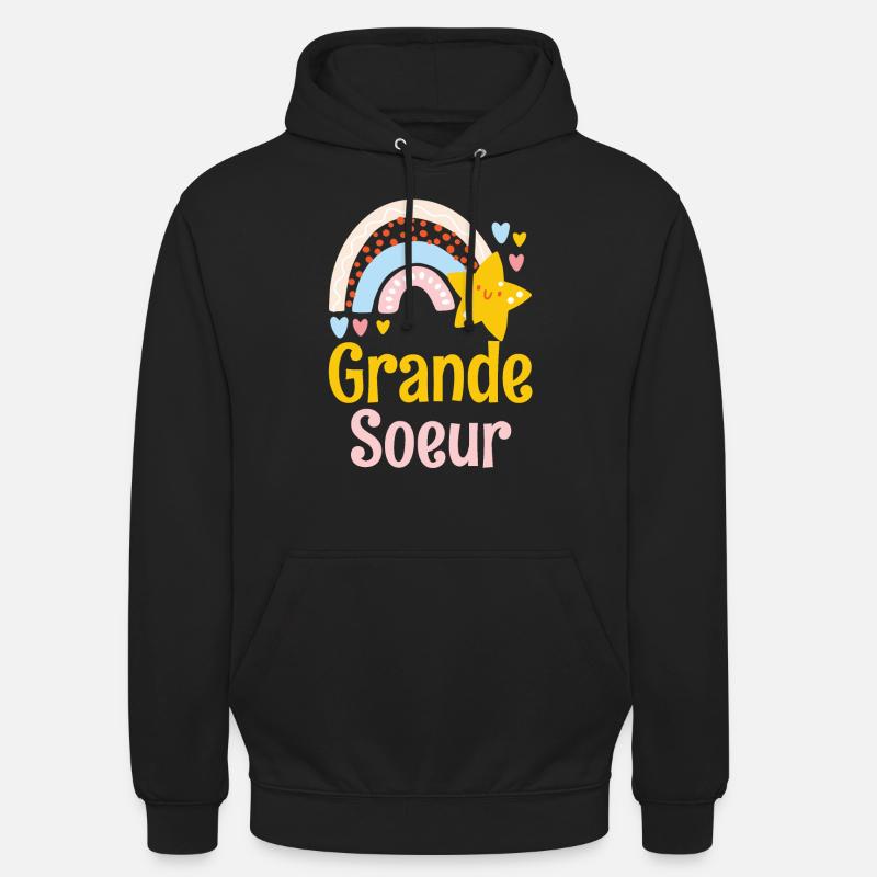 Ätere Schwester Große Schwester - Unisex Hoodie - Schwarz