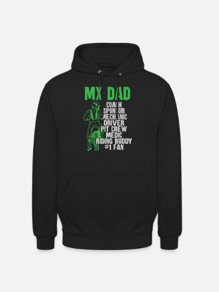 Dirt Bike Motorcross MX Ryttare - Luvtröja unisex - svart