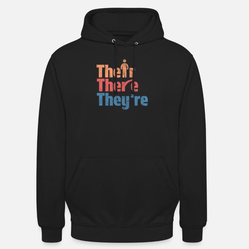 Professeur d’anglais - Sweat-shirt à capuche unisexe - noir