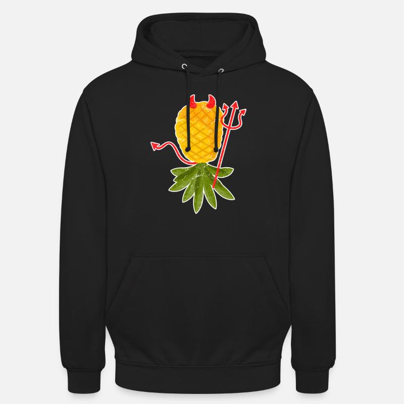 Satan Diable d’ananas - Sweat-shirt à capuche unisexe - noir