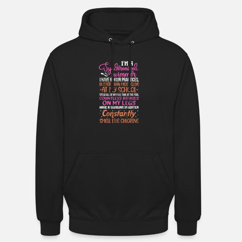 Synchronschwimmen - Unisex Hoodie - Schwarz