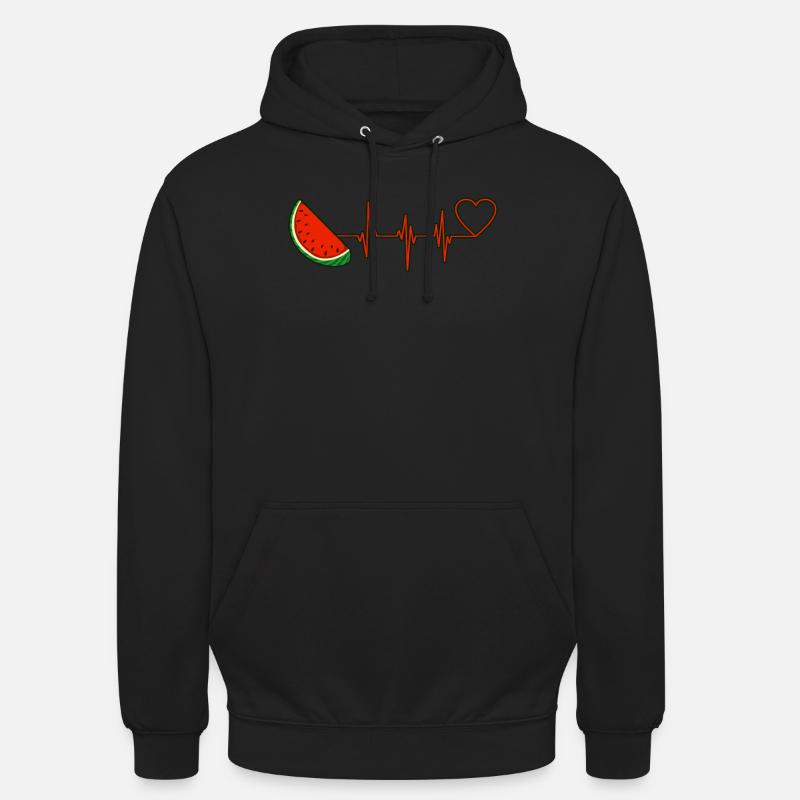 Pastèque - Sweat-shirt à capuche unisexe - noir