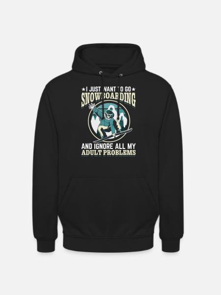Snowboarding Snowboard Freestyle Snowboarder - Unisex Hoodie - black