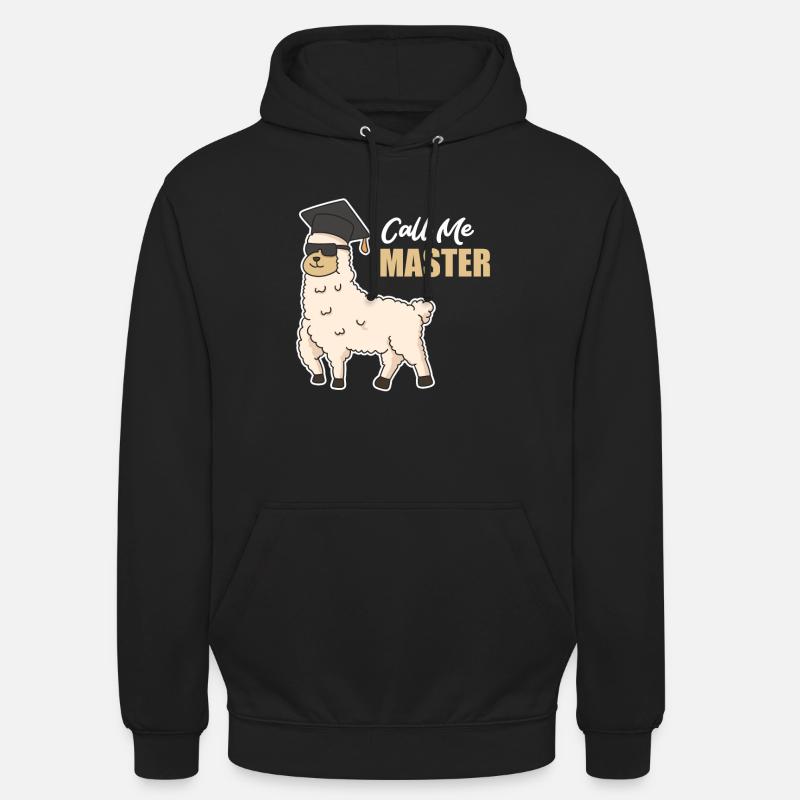 Alpaca Master's Degree Master - Unisex Hoodie - black