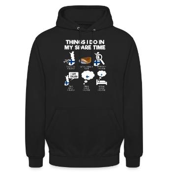 Finnland - Unisex Hoodie - Schwarz - Vorne - Alina (178cm) & Michal (187cm)