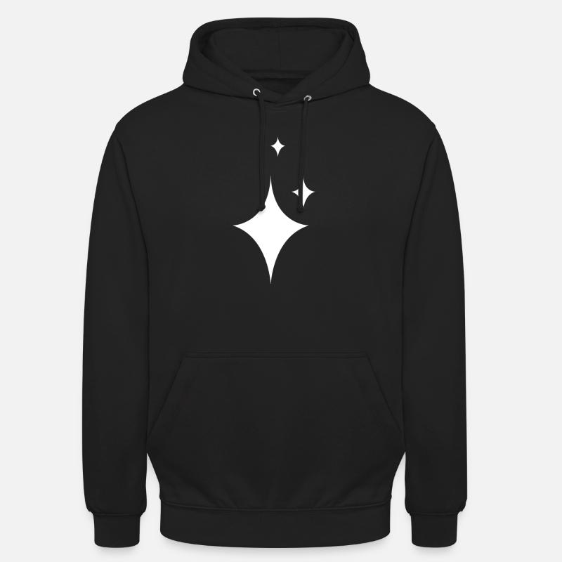Weisser Stern Geschenkidee - Unisex Hoodie - Schwarz