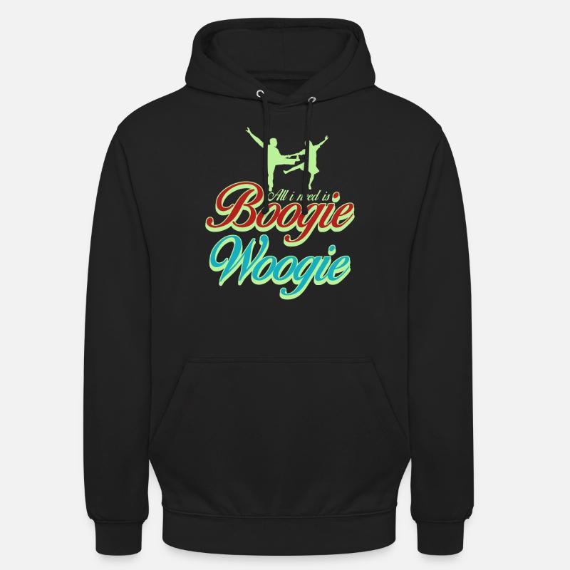 Boogie Woogie Danseur Boogie-Woogie - Sweat-shirt à capuche unisexe - noir