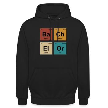 Bachelorabschluss Bachelor of Science Bachelor - Unisex Hoodie - Schwarz - Vorne - Alina (178cm) & Michal (187cm)