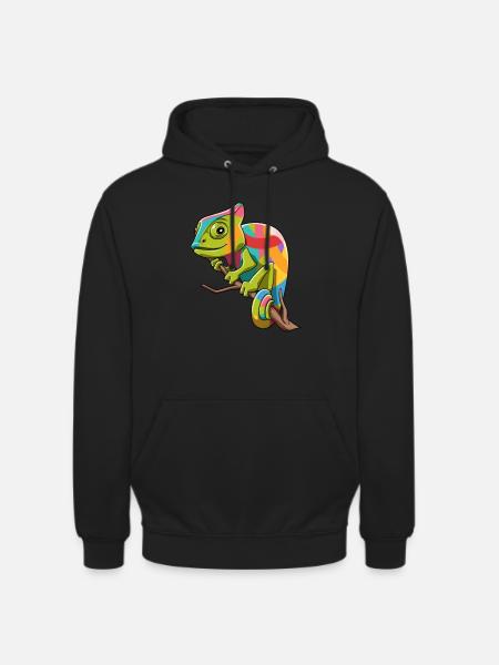 Chameleon iguanas breeding reptiles - Unisex Hoodie - black