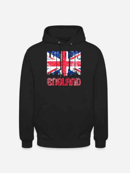 Londres Skyline Angleterre Royaume-Uni - Sweat-shirt à capuche unisexe - noir