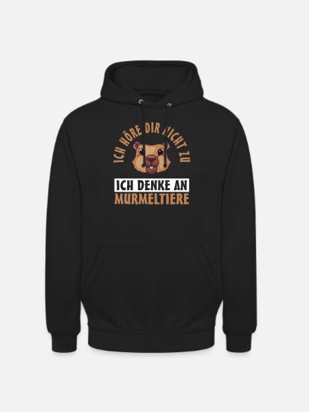 Murmeltier - Unisex Hoodie - Schwarz