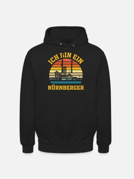 Nürnberg | Ich bin ein Nürnberger - Unisex Hoodie - Schwarz