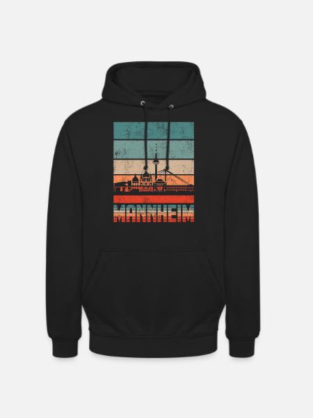 Mannheim - Unisex Hoodie - Schwarz