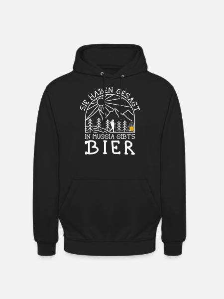 Alpenüberquerung Kärnten Muggia Wanderweg - Unisex Hoodie - Schwarz