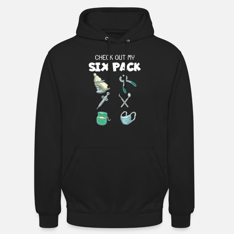 Dentiste - Sweat-shirt à capuche unisexe - noir