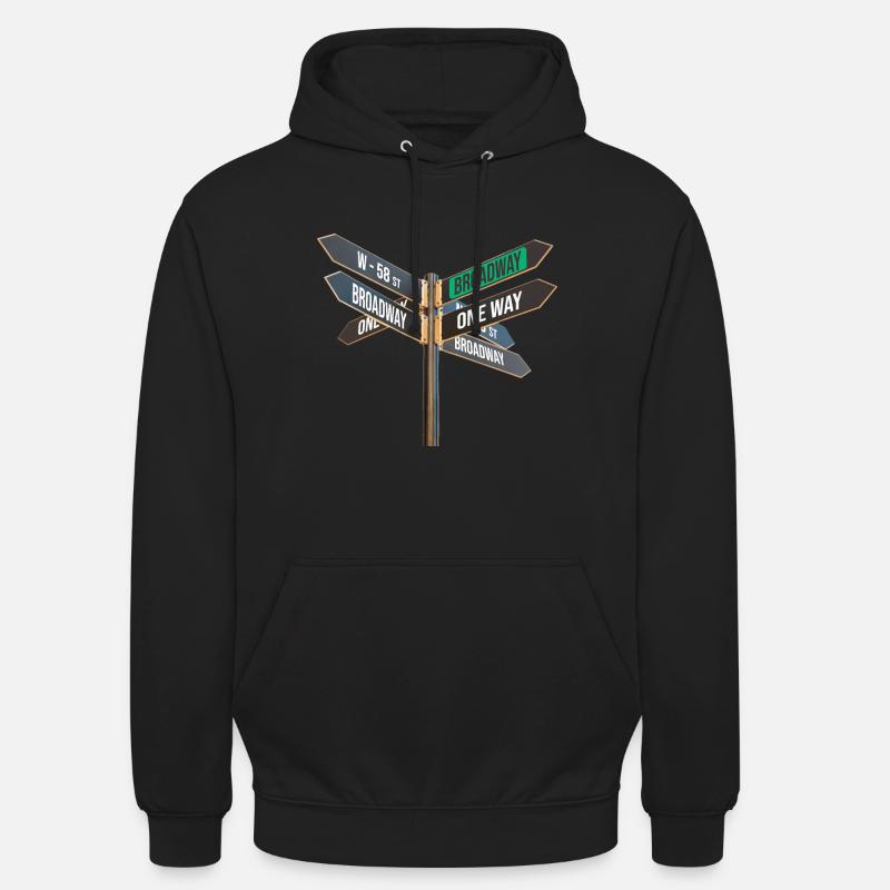 New York - Felpa con cappuccio unisex - nero