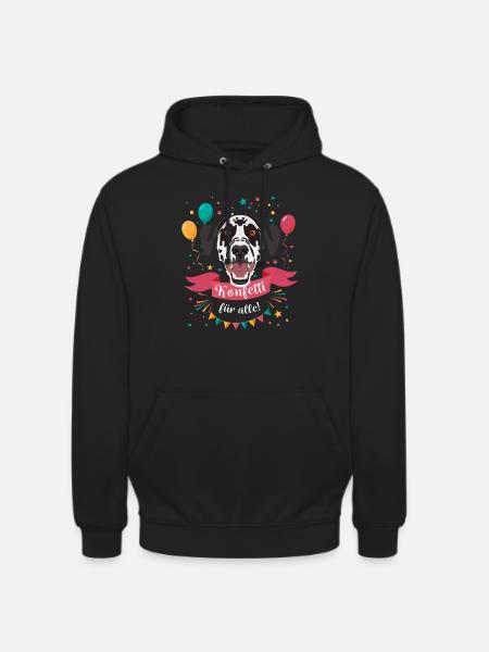 Dalmatiner Karneval Fasching - Unisex Hoodie - Schwarz