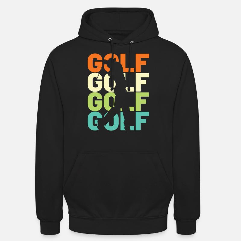 Golf Golfer Retro - Unisex Hoodie - Schwarz