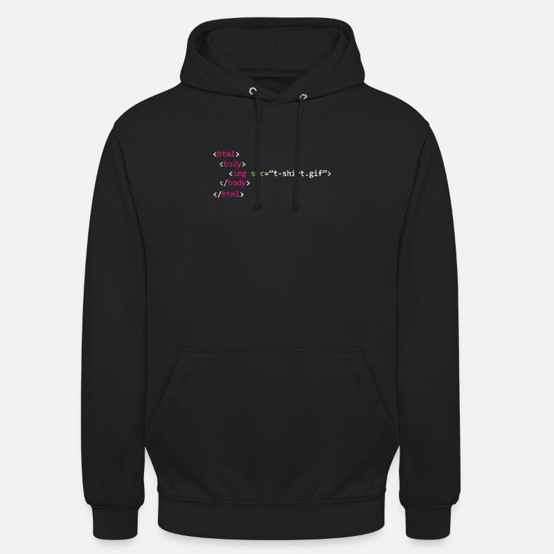 Programmeur - Sweat-shirt à capuche unisexe - noir
