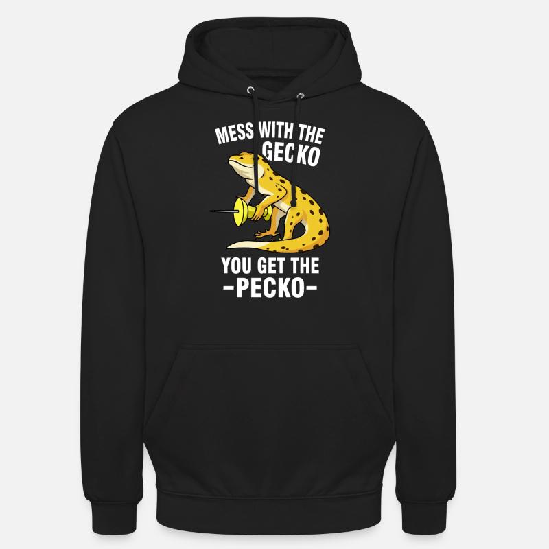 Mèmes Gecko - Sweat-shirt à capuche unisexe - noir