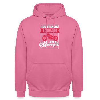 Biker - Unisex Hoodie - pink - Front - Alina (178cm) & Michal (187cm)