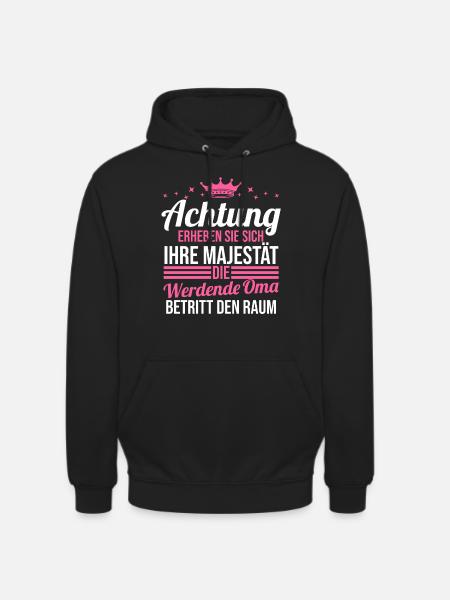 Werdende Oma - Unisex Hoodie - Schwarz
