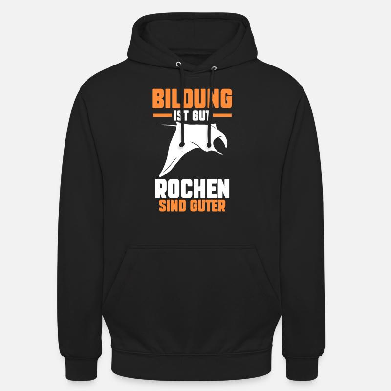Rochen Mantarochen - Unisex Hoodie - Schwarz