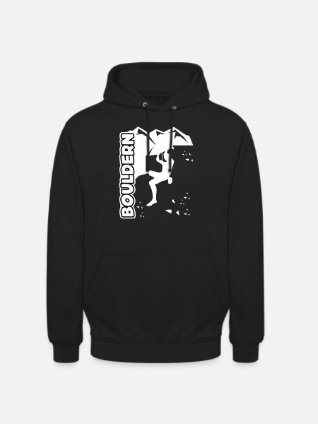 Bouldern Klettern Boulderer - Unisex Hoodie - Schwarz
