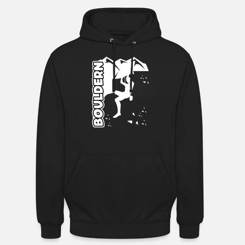 Bouldering Climbing Boulderers - Unisex Hoodie - black