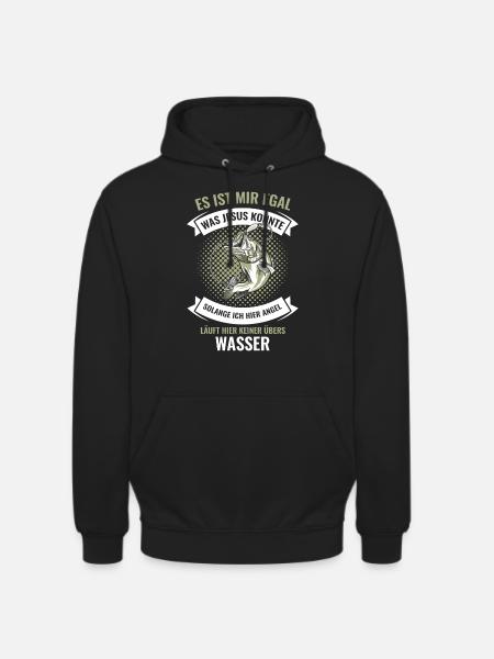 Angler - Unisex Hoodie - Schwarz